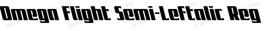 Omega Flight Semi-Leftalic Regular字体转换